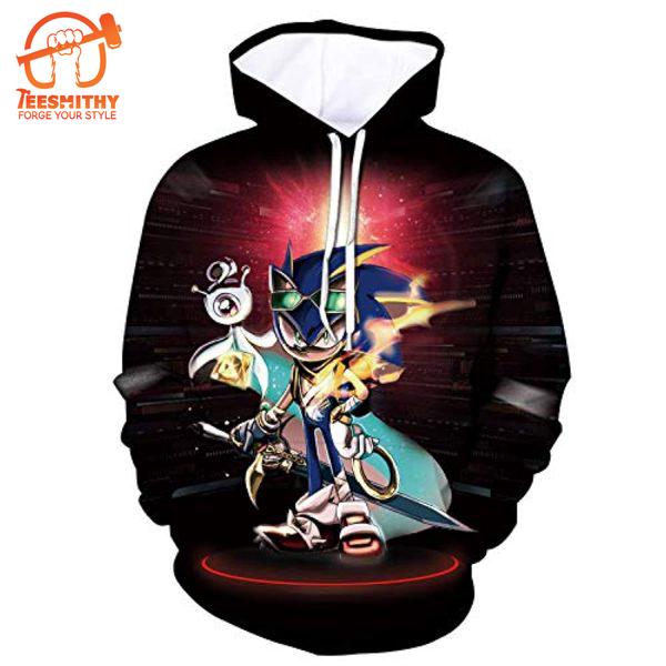 Cartoon Games Sonic – Sonic The Hedgehog All Over Print Hoodie For Teens