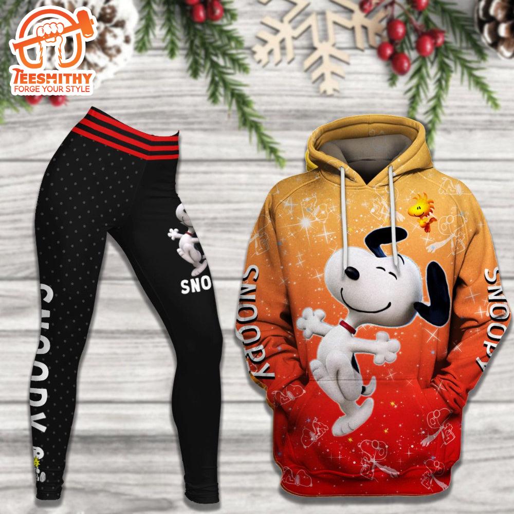 Castle Glitter Pattern Snoopy Apparel Set