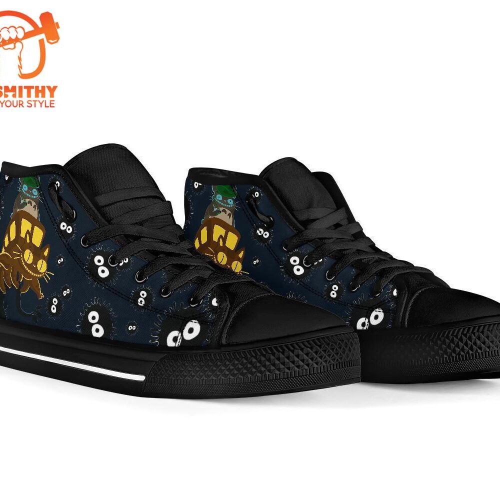 Catbus Sneakers Ghibli High Top Shoes Totoro Custom Idea