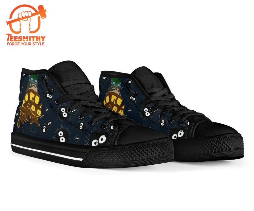 Catbus Sneakers Ghibli High Top Shoes Totoro Custom Idea