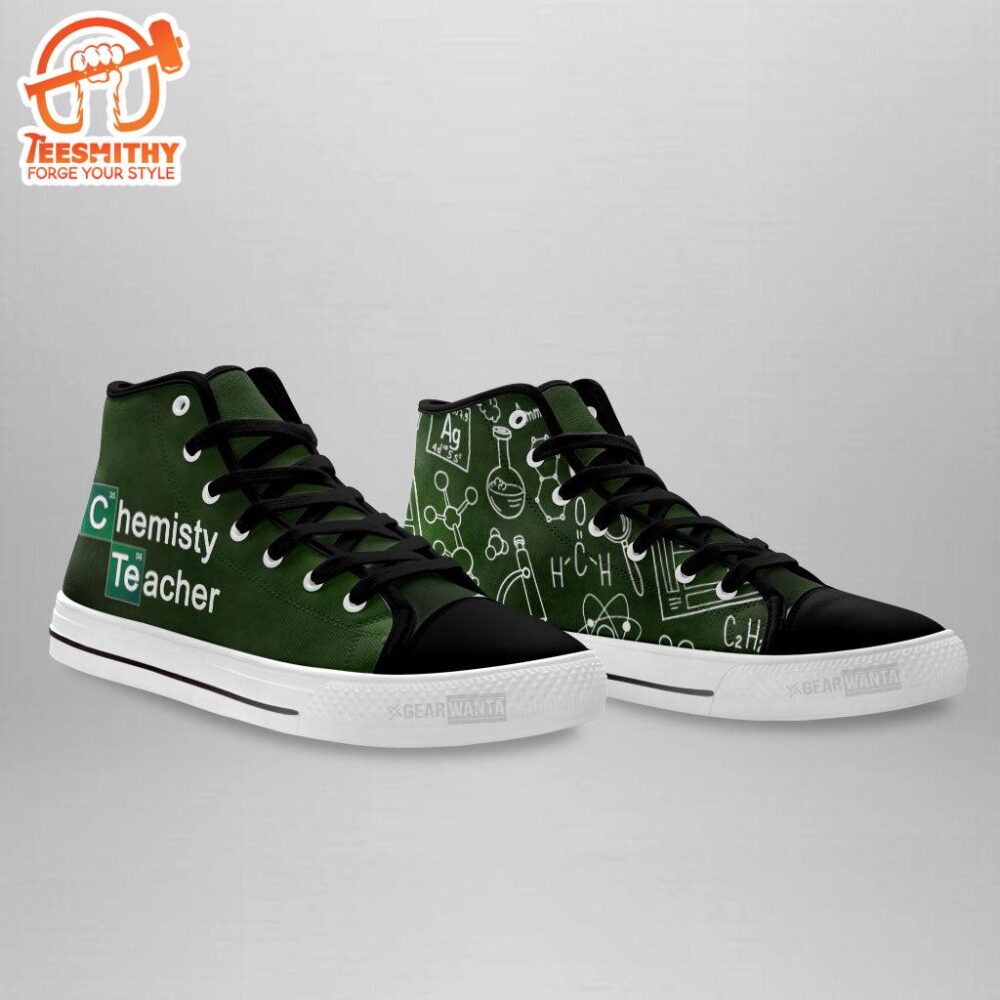 Chemistry Teacher High Top Shoes Custom