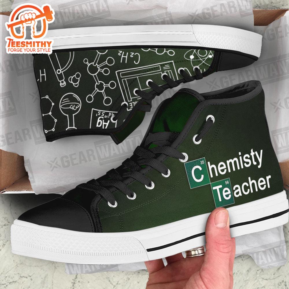 Chemistry Teacher High Top Shoes Custom