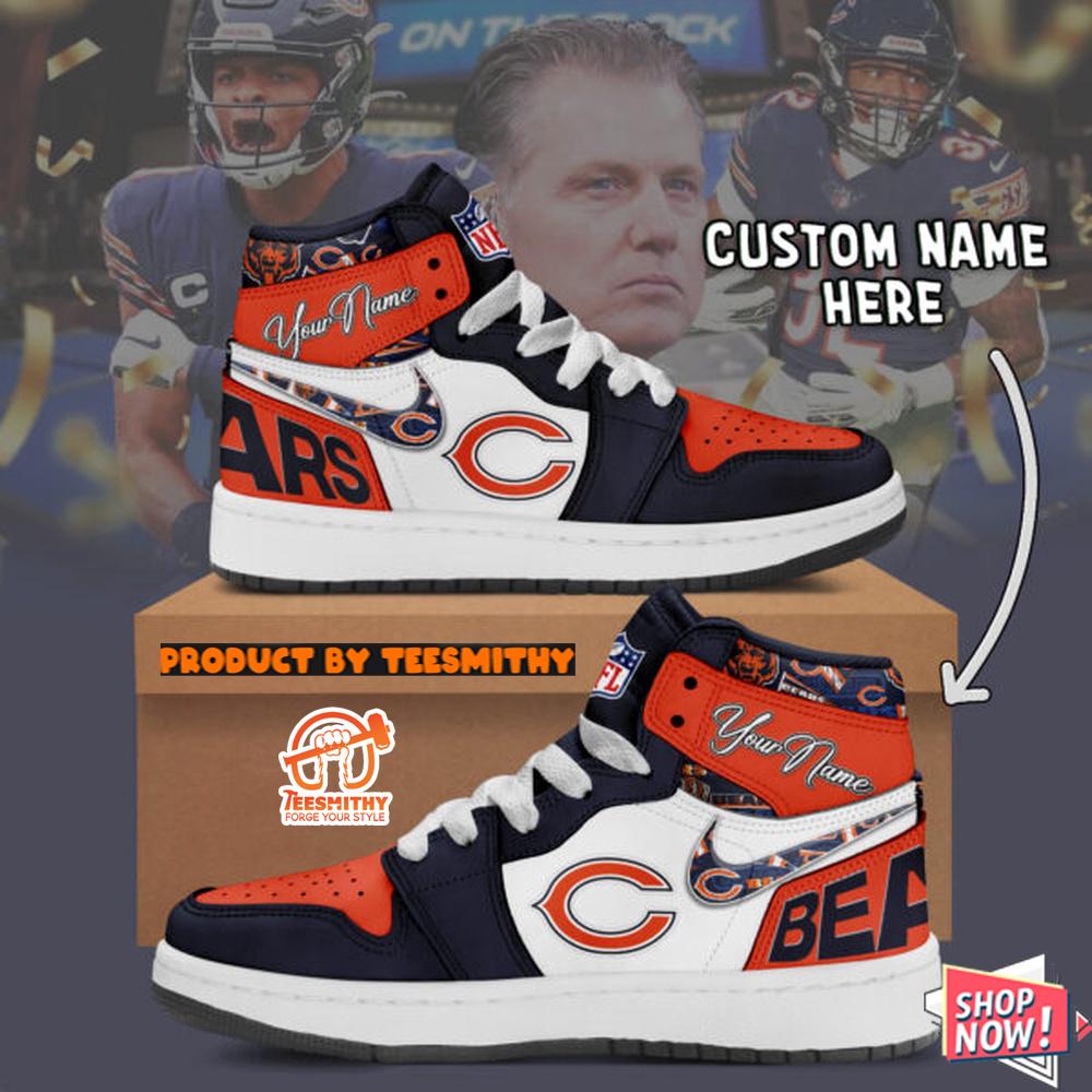 Chicago Bears Air Jordan 1 Shoes