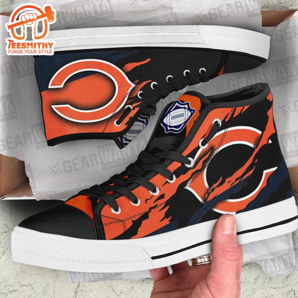 Chicago Bears High Top Shoes Custom For Fans