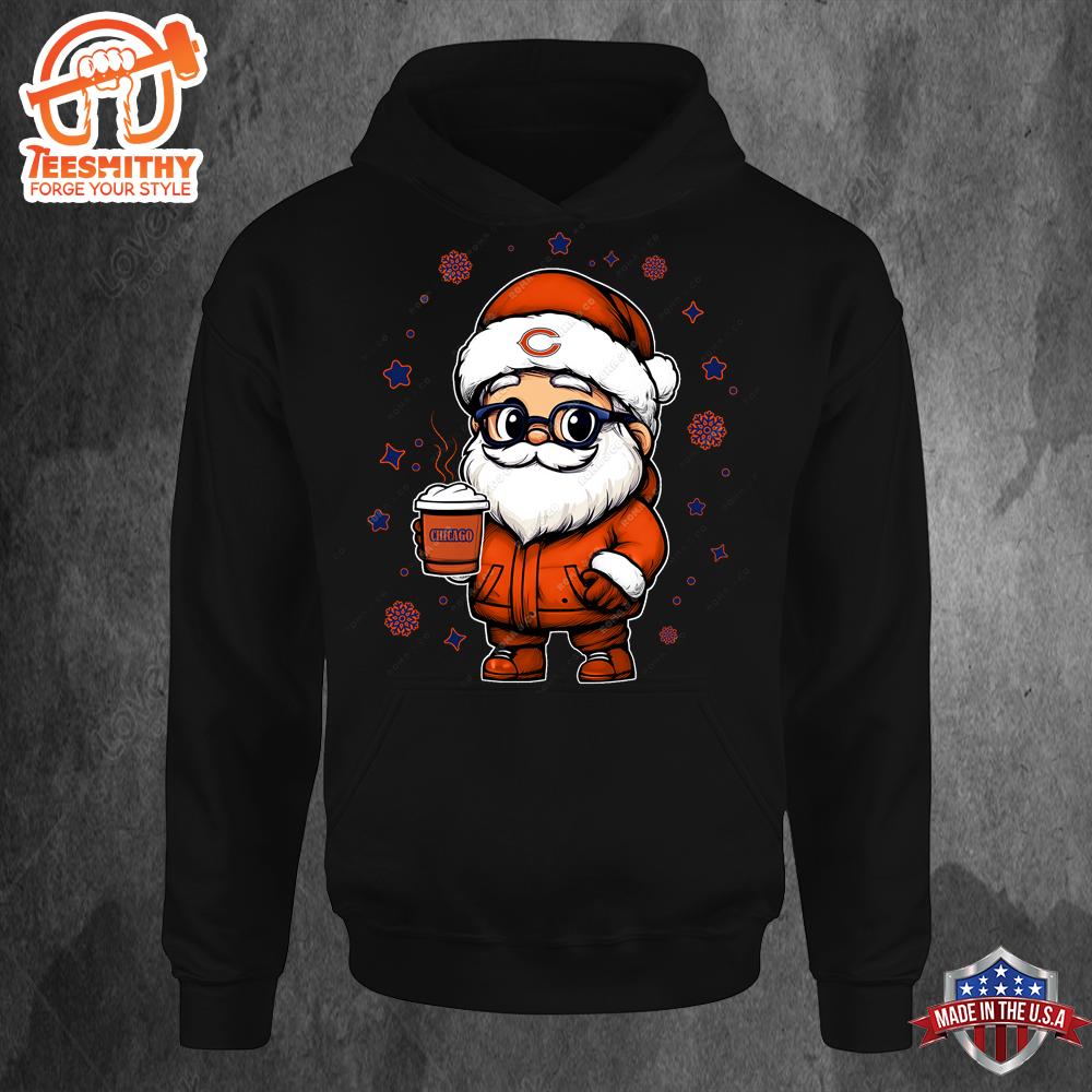 Chicago Bears Santa Christmas Football Hoodie