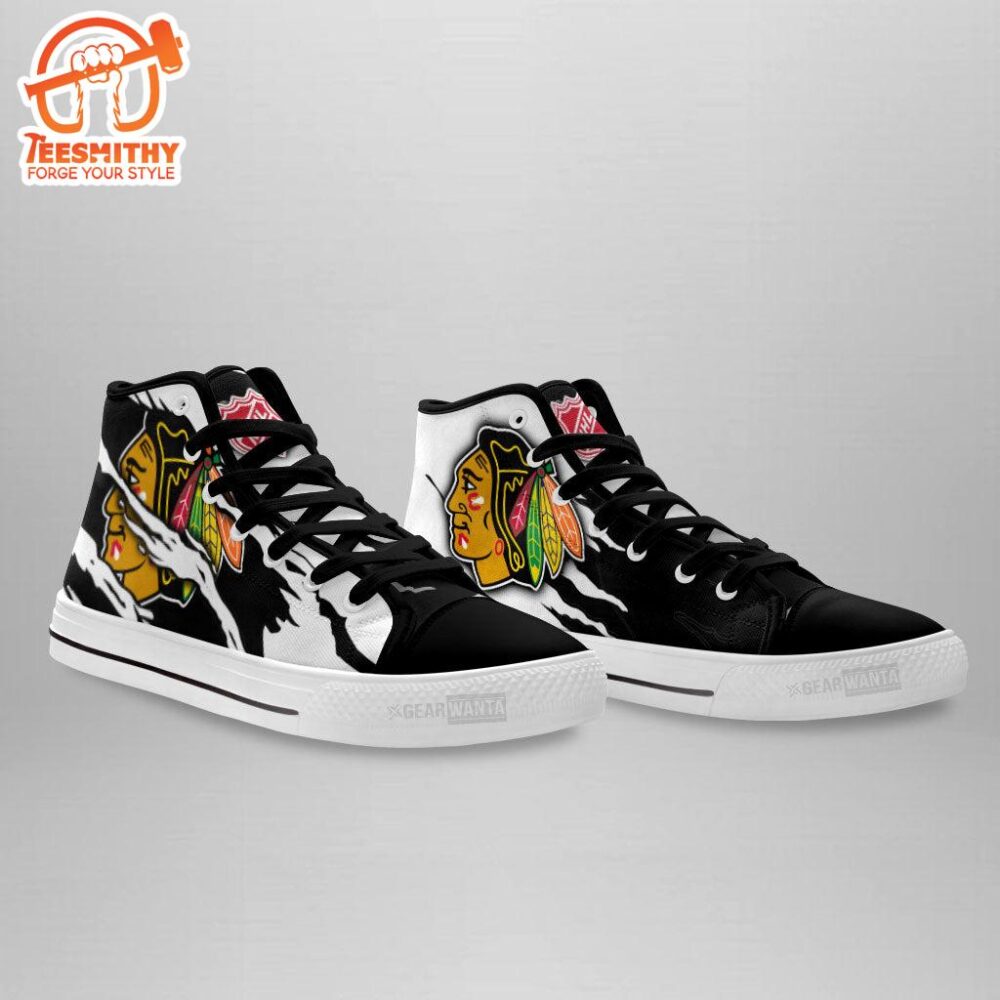 Chicago Blackhawks High Top Shoes Custom For Fans