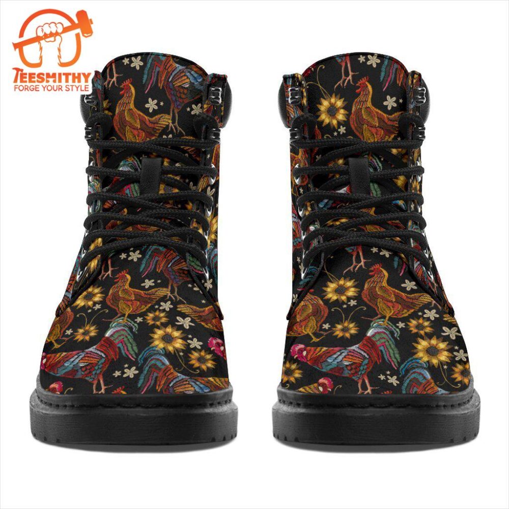 Chicken Boots Animal Custom Shoes Funny Chicken Lover