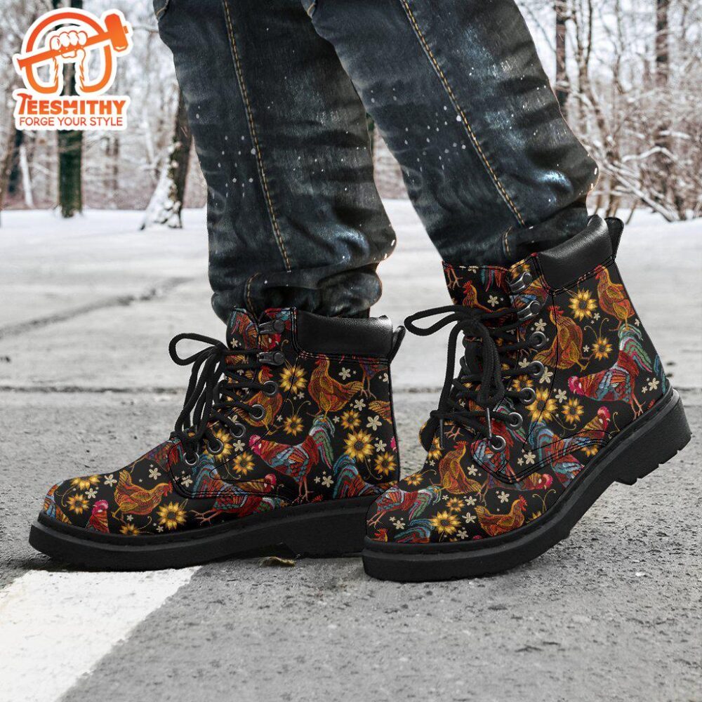 Chicken Boots Animal Custom Shoes Funny Chicken Lover