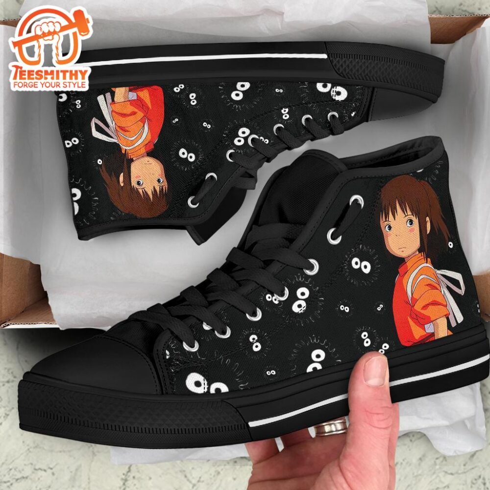 Chihiro Spirited Away Sneakers Ghibli High Top Shoes Custom