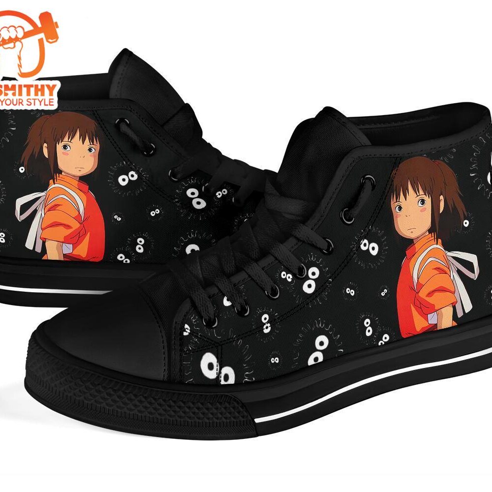 Chihiro Spirited Away Sneakers Ghibli High Top Shoes Custom