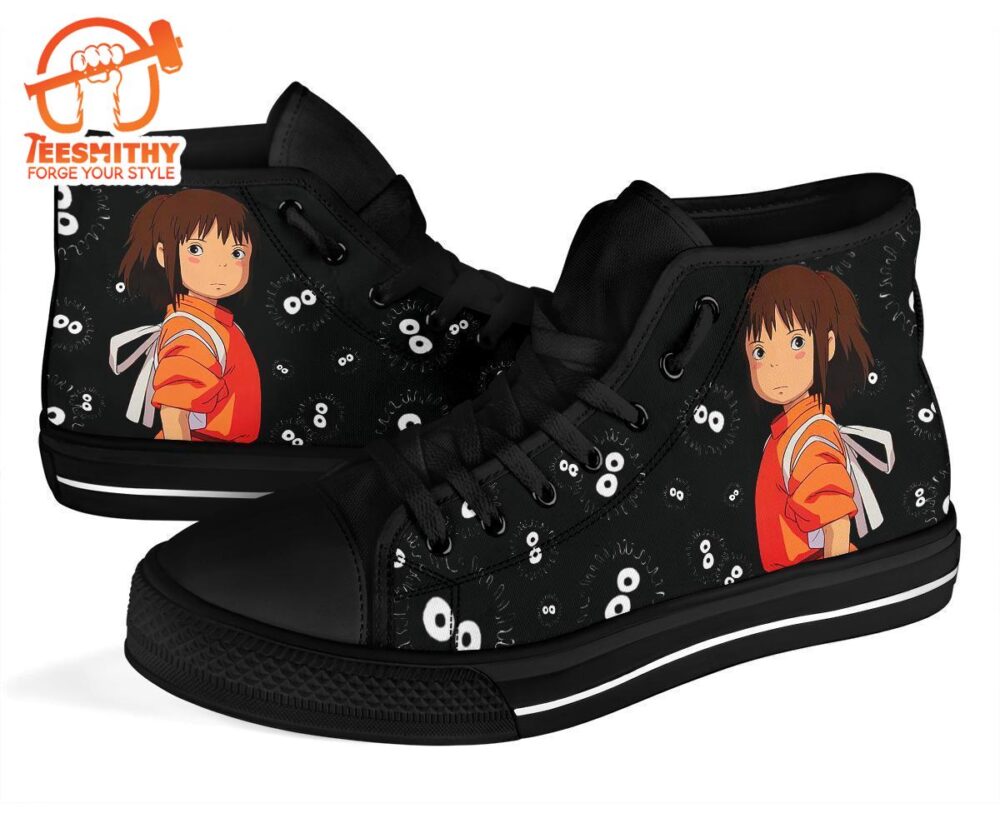 Chihiro Spirited Away Sneakers Ghibli High Top Shoes Custom