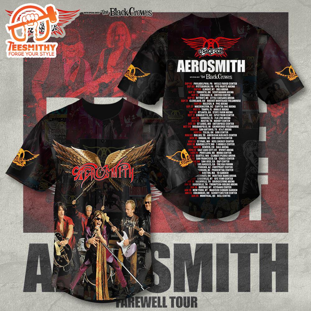 Christmas 2024 Aerosmith Baseball Jersey