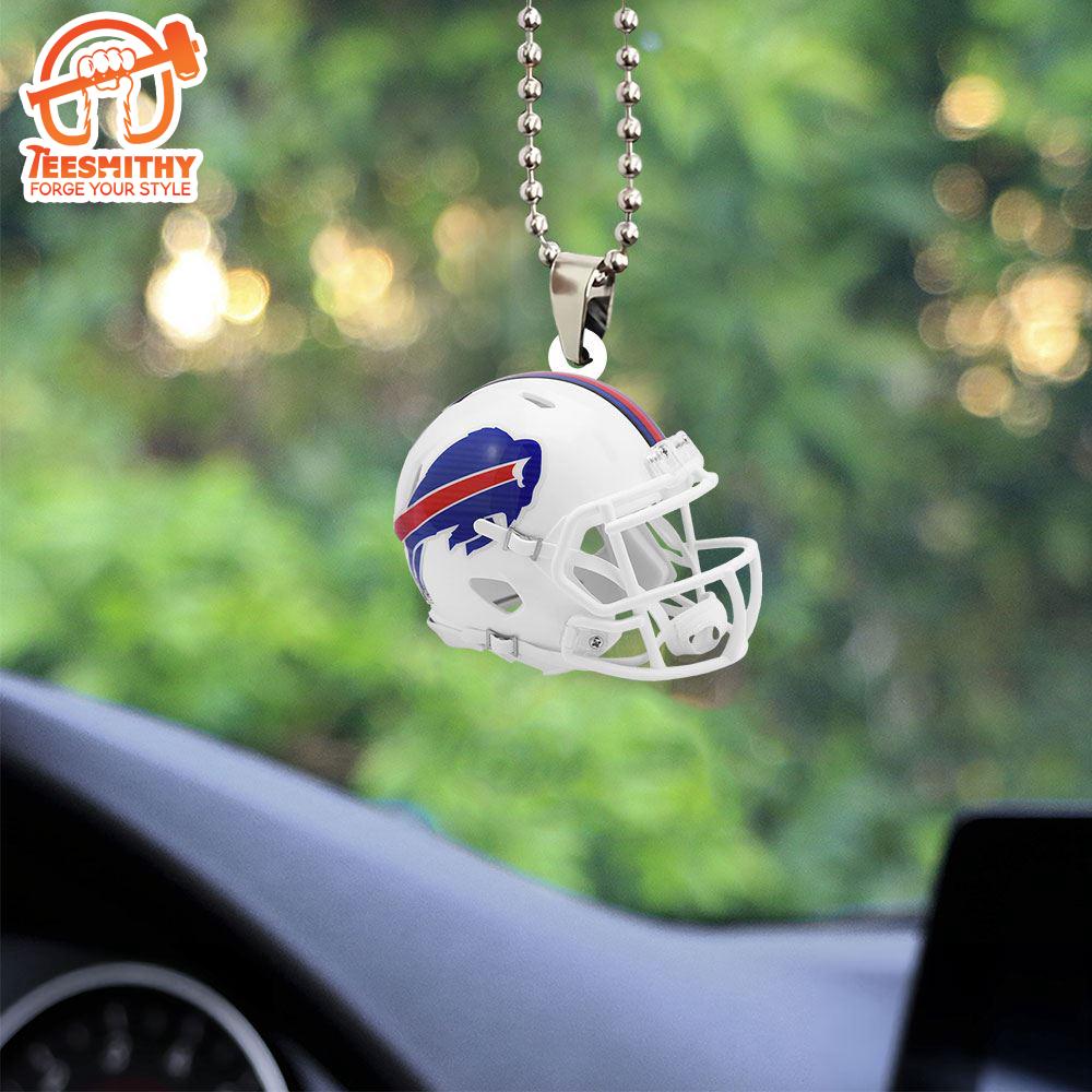 Christmas 2024 Buffalo Bills Custom Shape 2-sided Acrylic Car Ornament