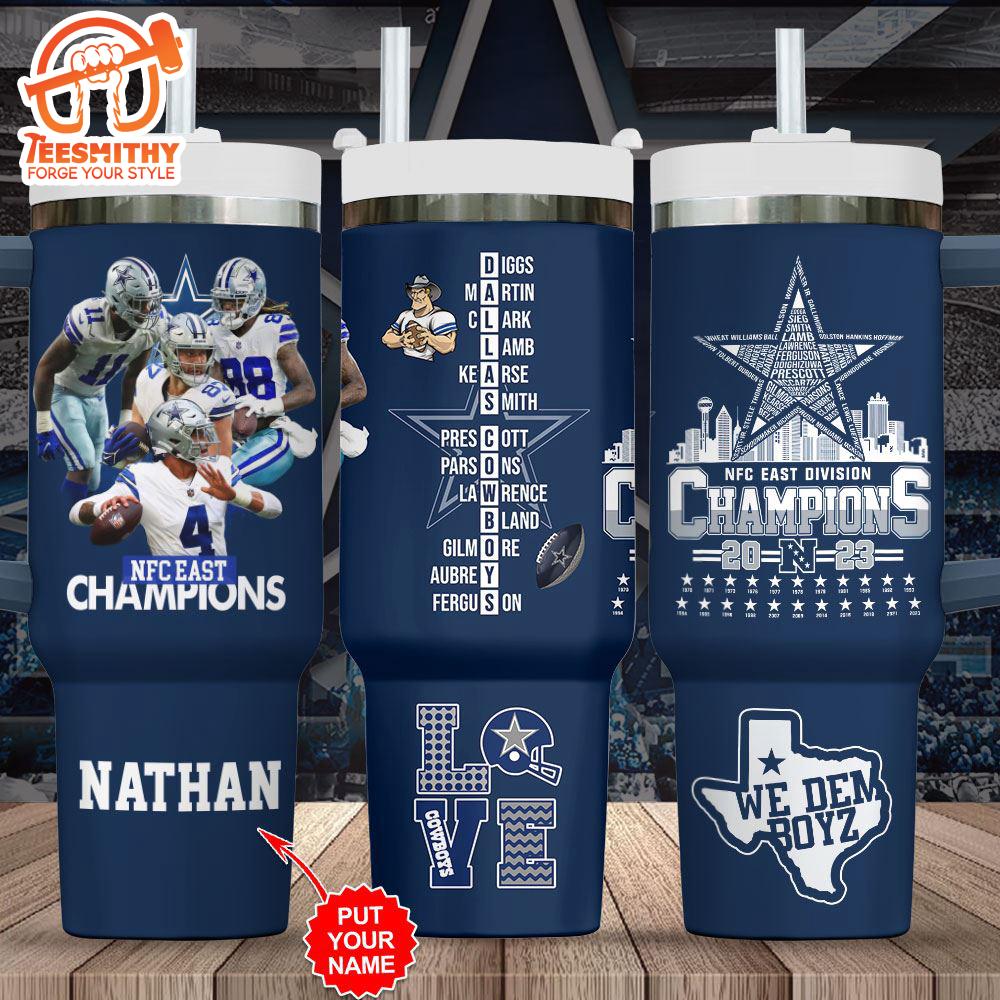 Christmas 2024 Custom Name Dallas Cowboys 40oz Stanley Tumbler