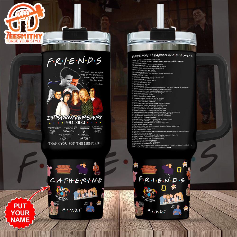 Christmas 2024 Custom Name Friends 40oz Stanley Tumbler