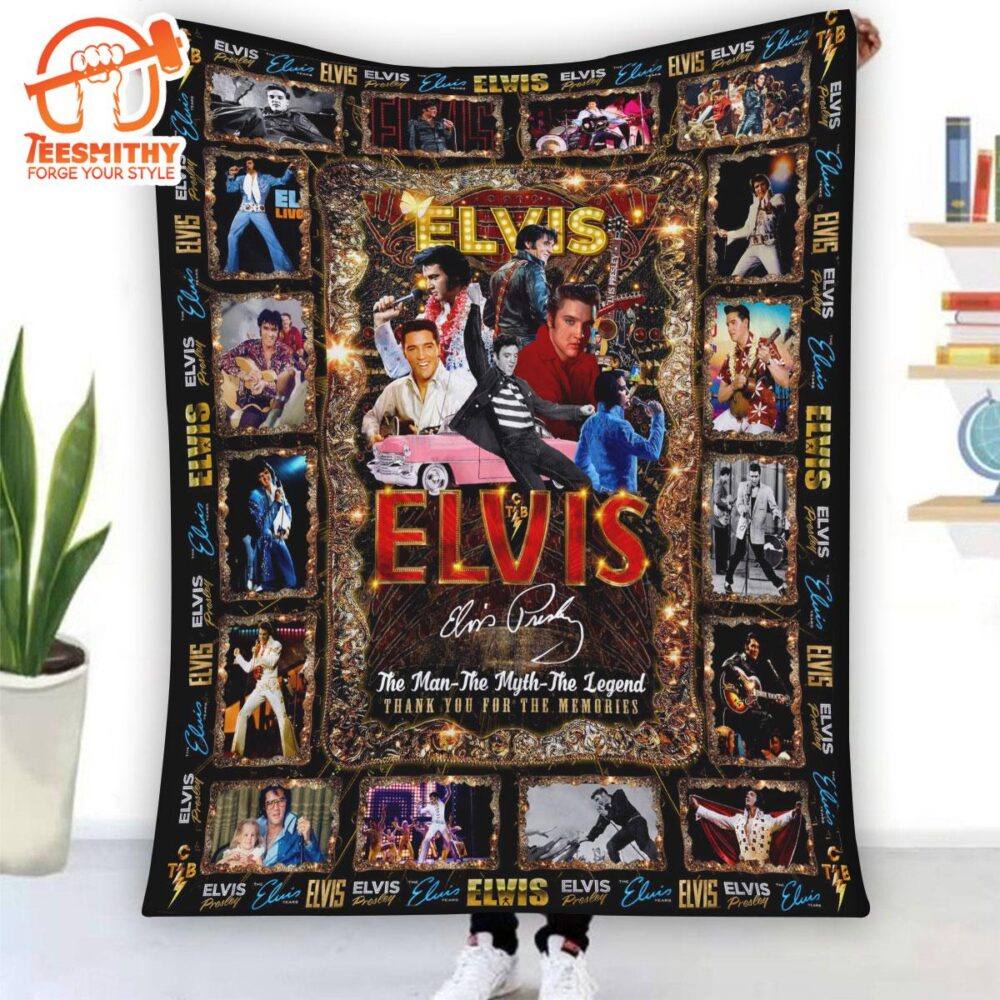 Christmas 2024 Elvis Presley Flannel Blanket