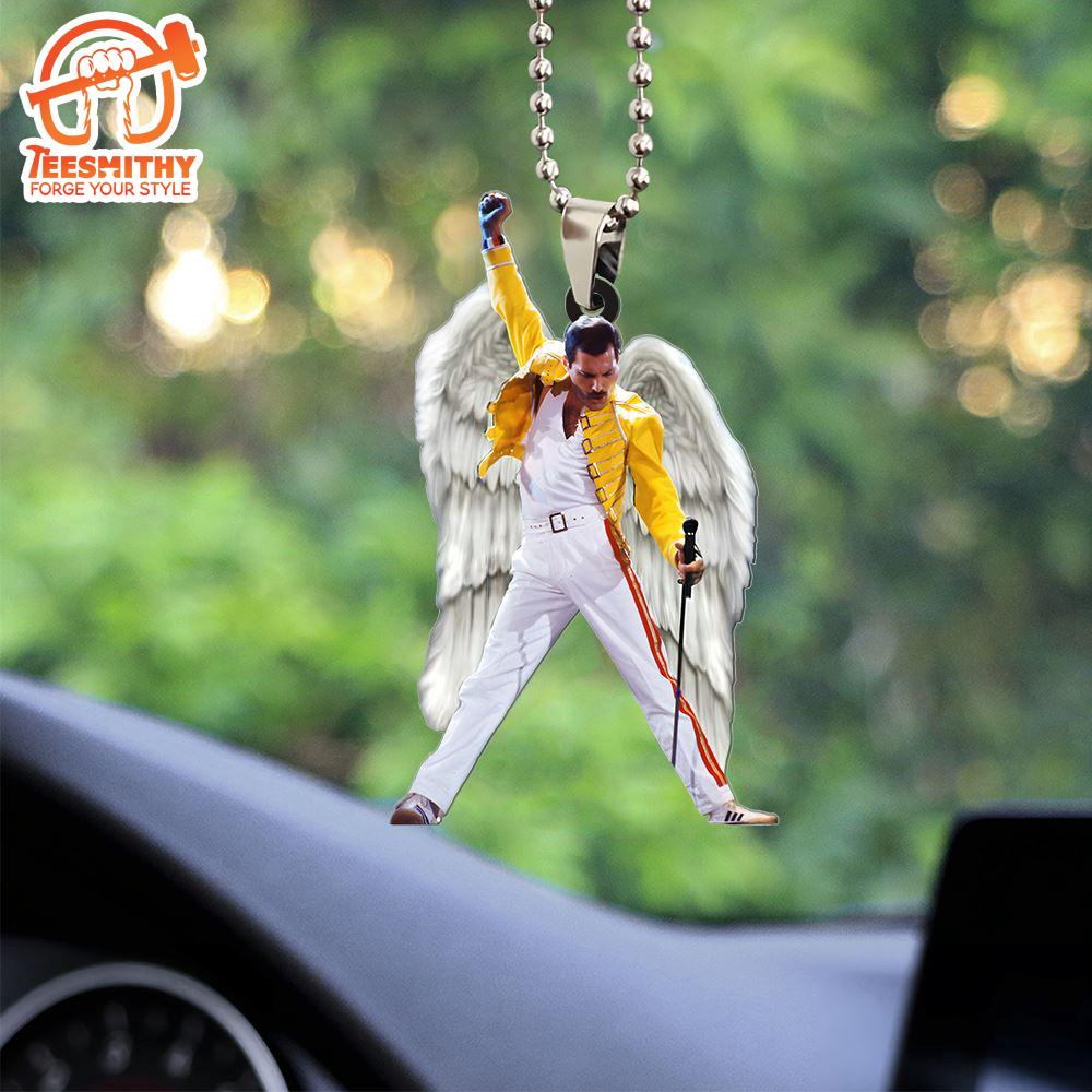 Christmas 2024 Freddie Mercury Custom Shape 2-sided Acrylic Car Ornament