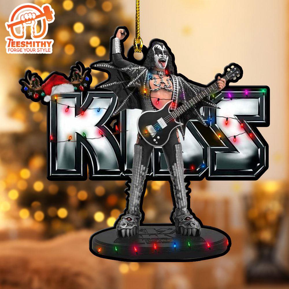 Christmas 2024 Kiss Band Custom Shape 1-sided Acrylic Ornament