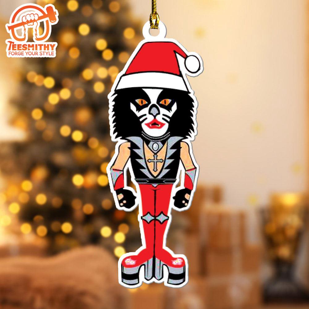 Christmas 2024 Kiss Band Custom Shape 2-sided Acrylic Ornament