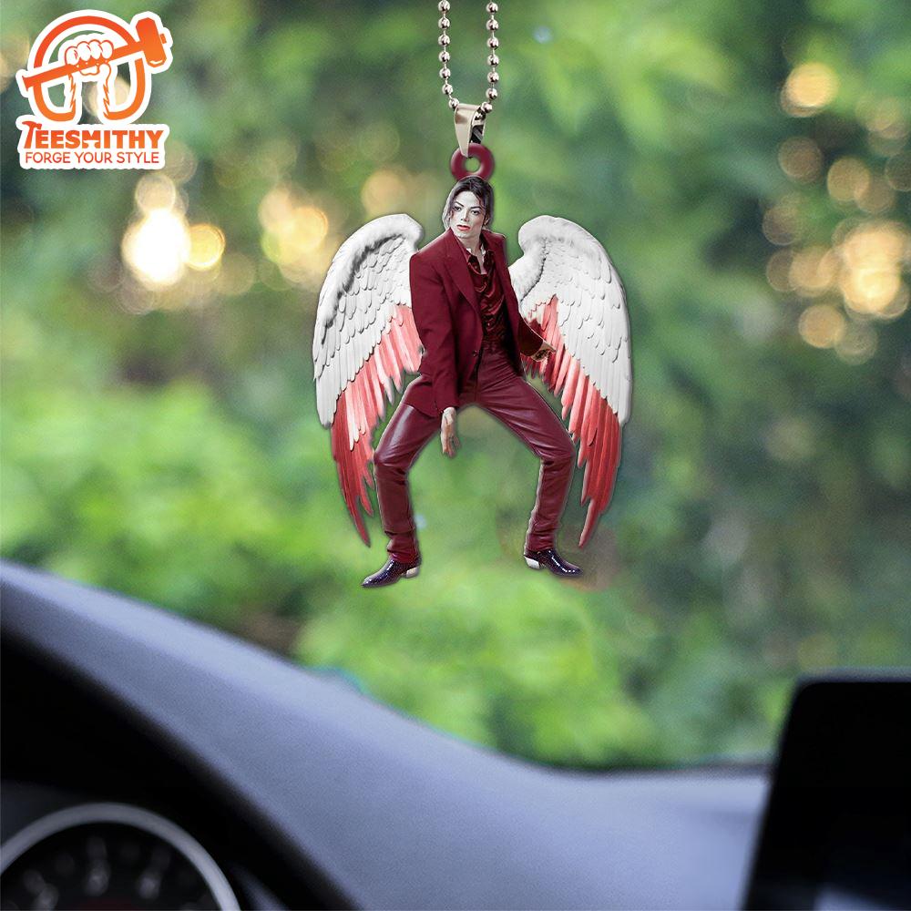 Christmas 2024 Michael Jackson Custom Shape 2-sided Acrylic Car Ornament