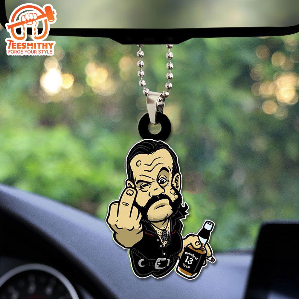 Christmas 2024 Mot?rhead Band x Lemmy Kilmister Custom Shape 1-sided Acrylic Car Ornament