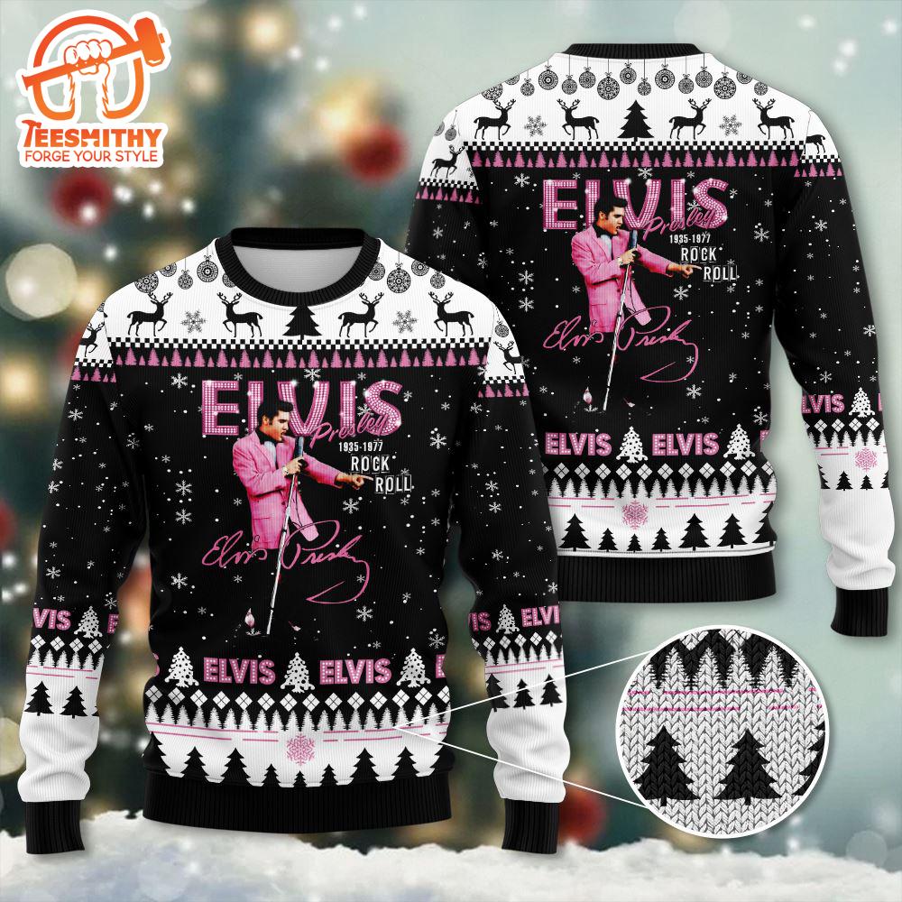 Christmas Elvis Presley 3D Ugly Sweater