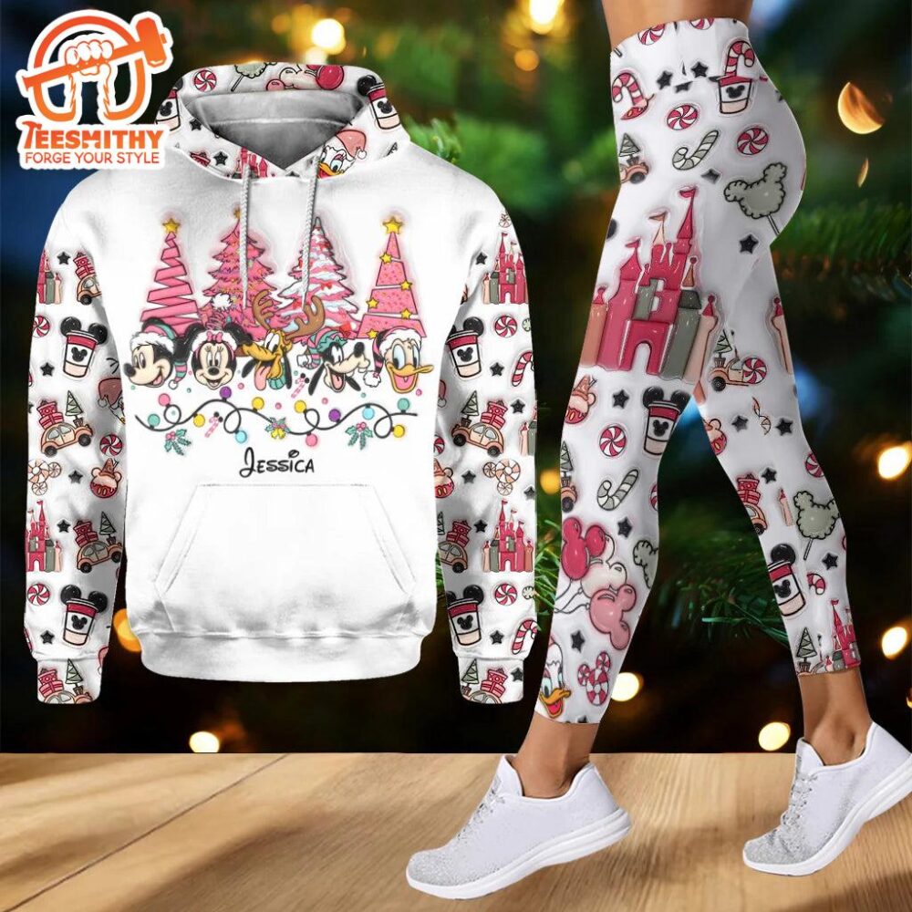 Christmas Is Coming To Mousetown – Personalized Mickey Mouse Hoodie and Leggings