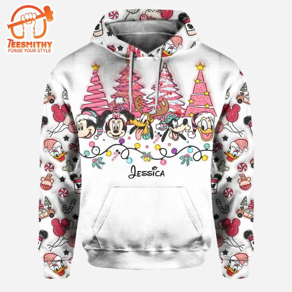 Christmas Is Coming To Mousetown – Personalized Mickey Mouse Hoodie and Leggings