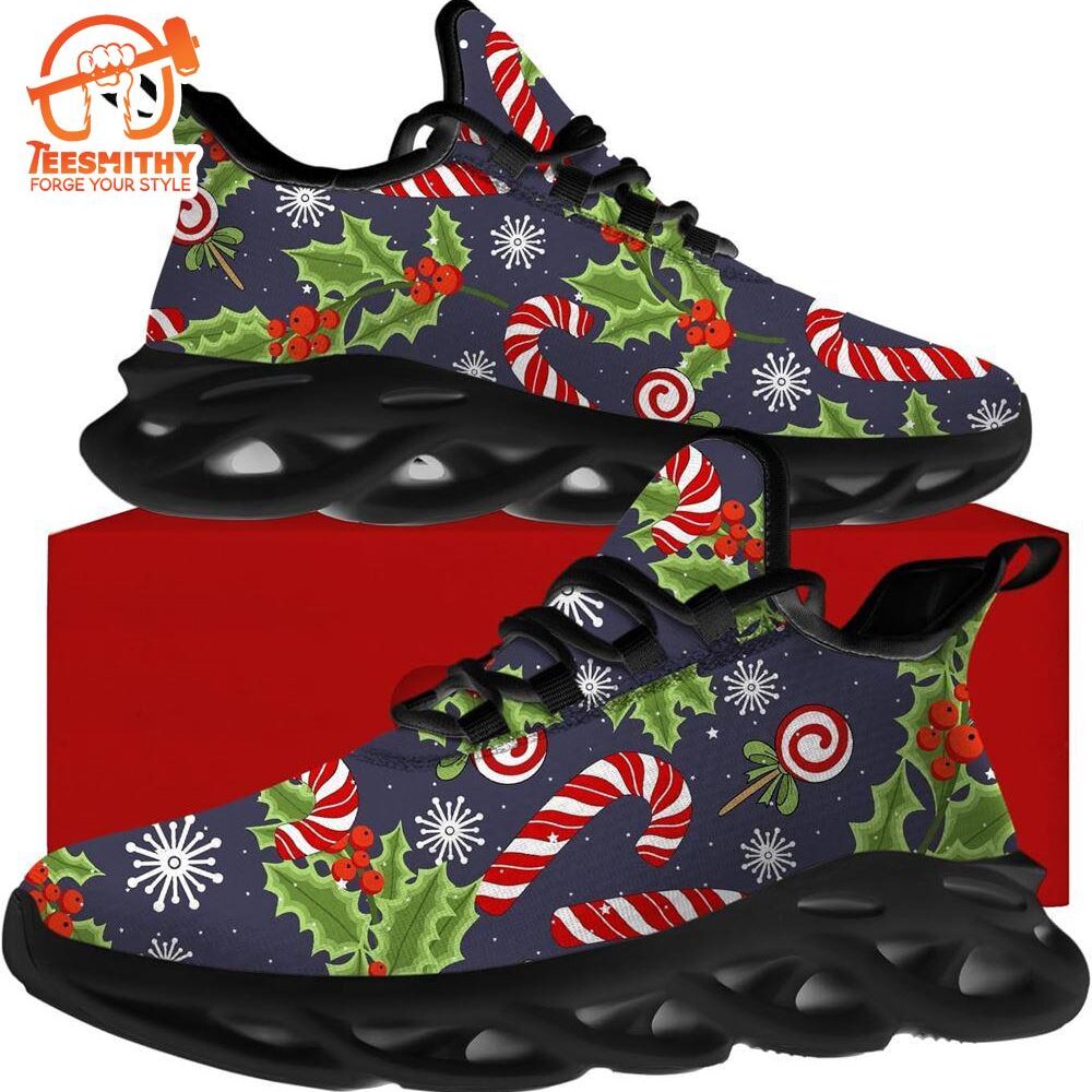 Christmas Running Shoes, Christmas Candy Canes Max Soul Shoes   Gift Christmas