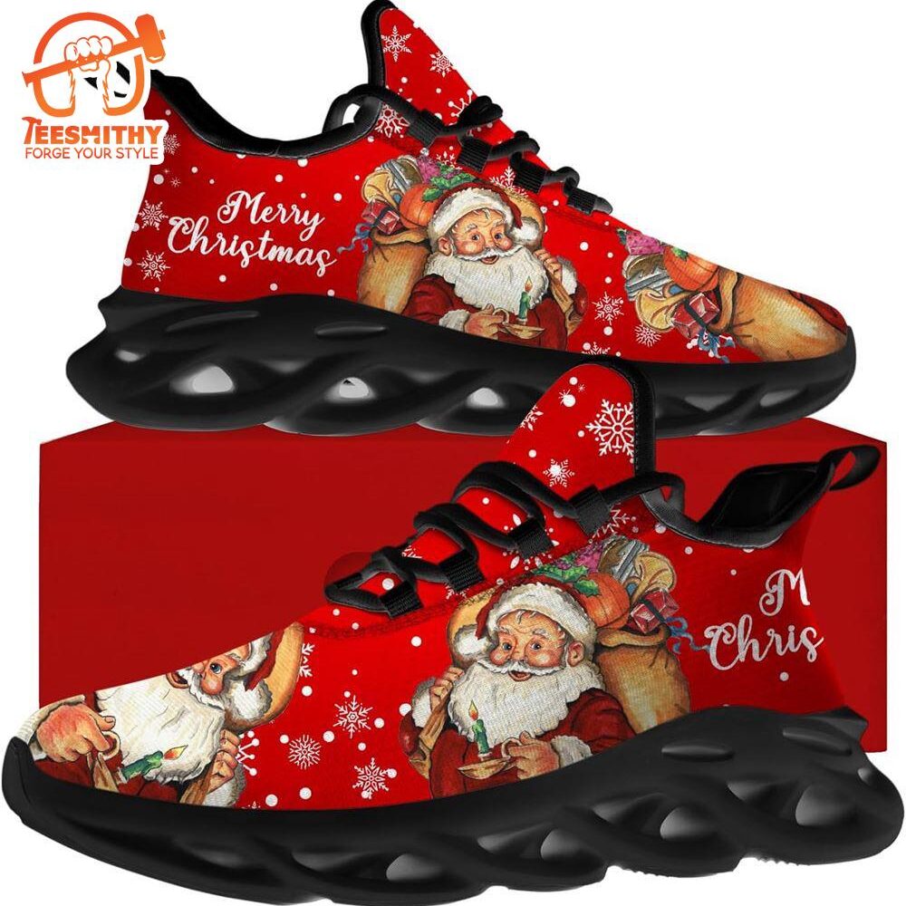 Christmas Running Shoes, Merry Christmas Gift From Santa Max Soul Shoes   Gift Christmas