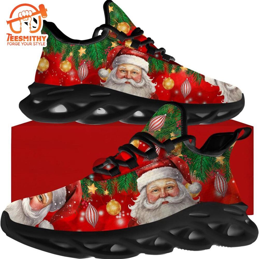 Christmas Running Shoes, Merry Christmas Santa Max Soul Shoes   Gift Christmas