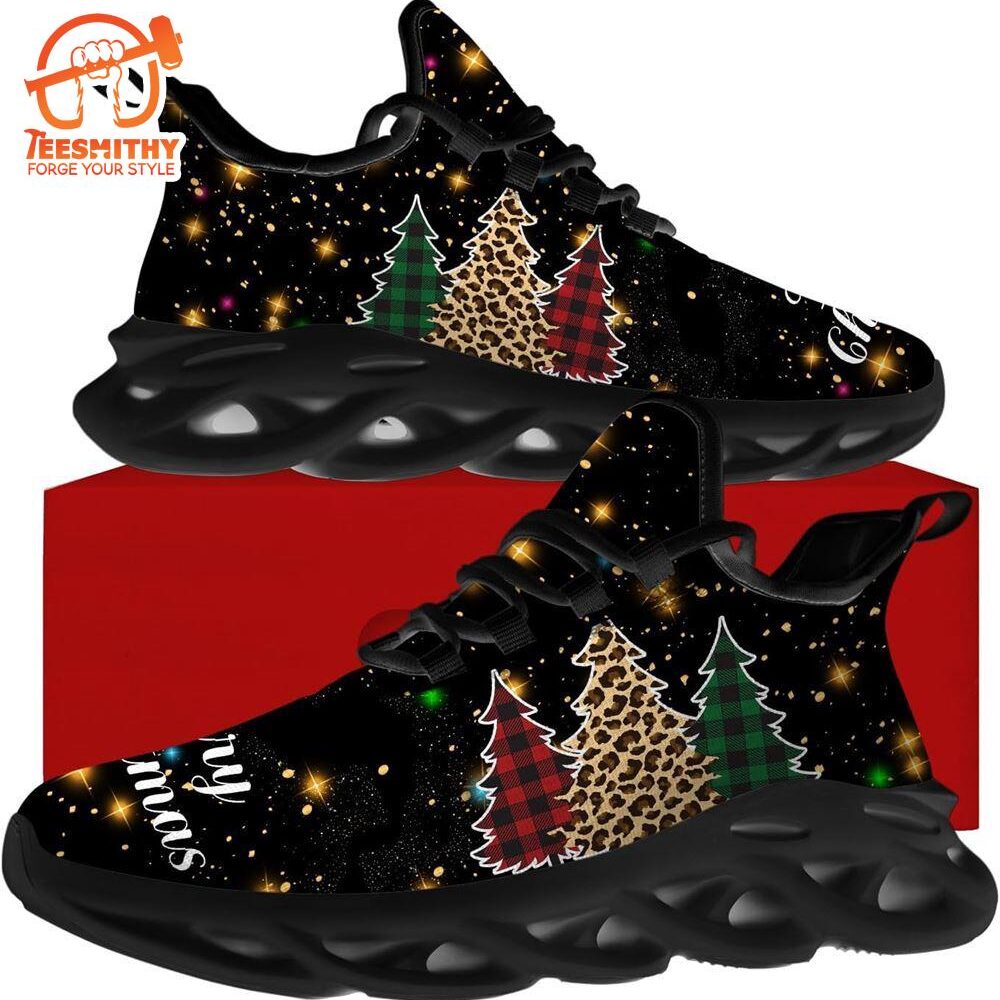 Christmas Running Shoes, Merry Christmas Tree Max Soul Shoes   Gift Christmas