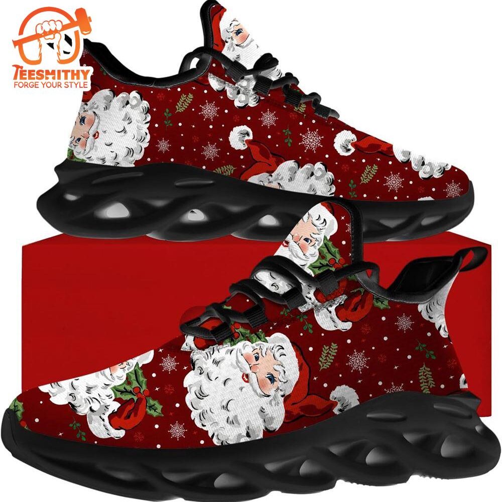 Christmas Running Shoes, Santa Claus Funny Max Soul Shoes   Gift Christmas