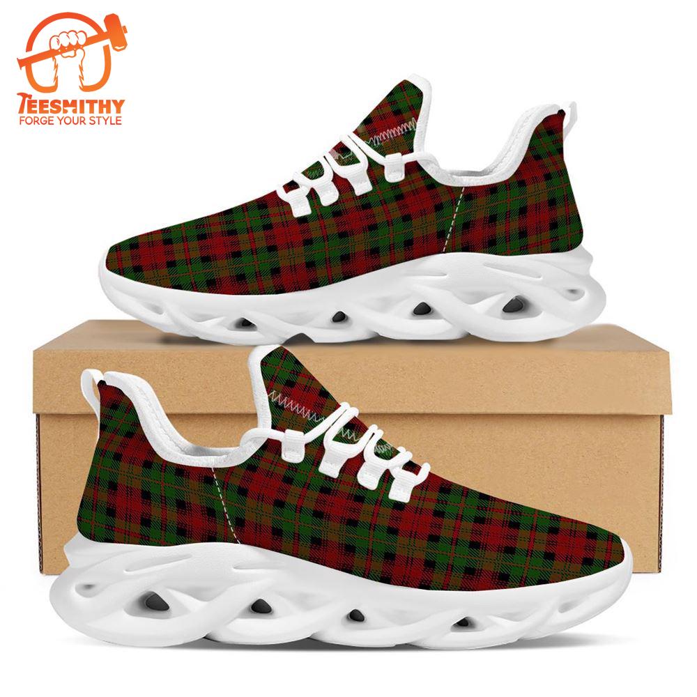 Christmas Tartan Red Plaid White Max Soul Shoes   Gift Christmas