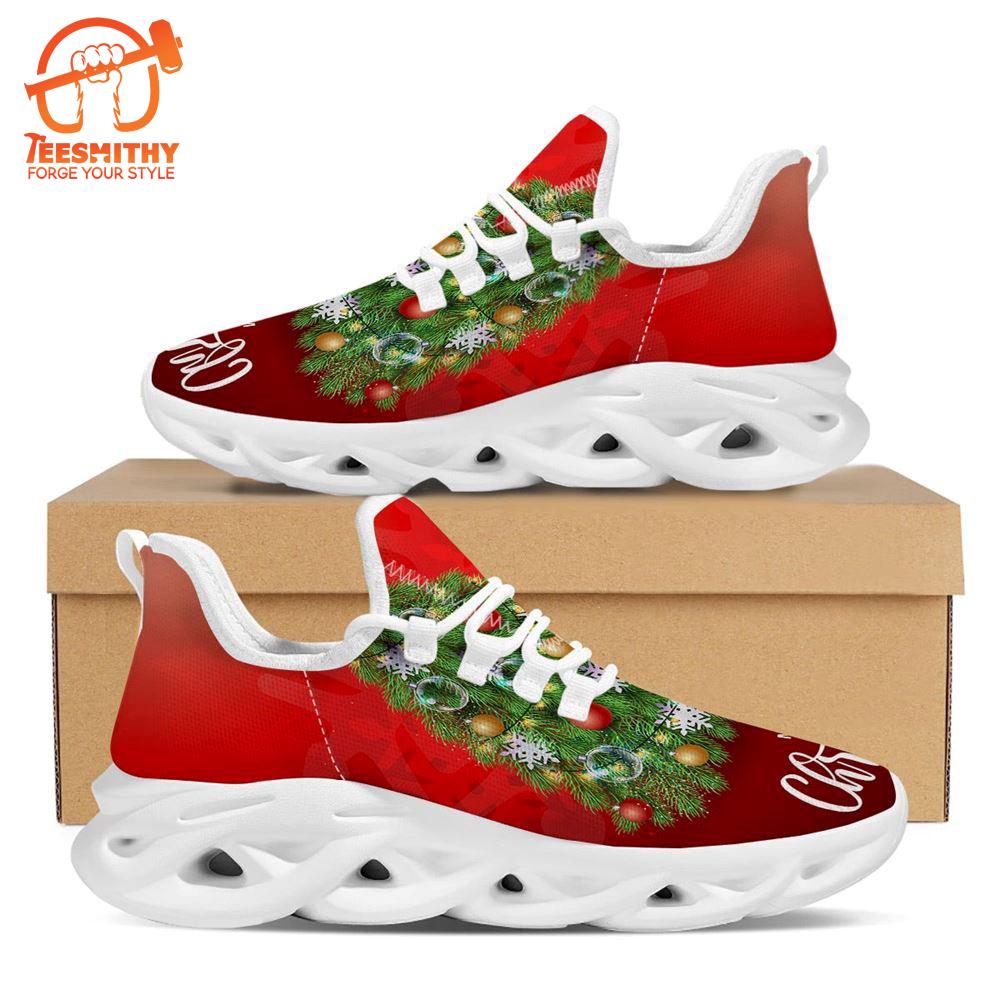 Christmas Tree Print White Max Soul Shoes   Gift Christmas