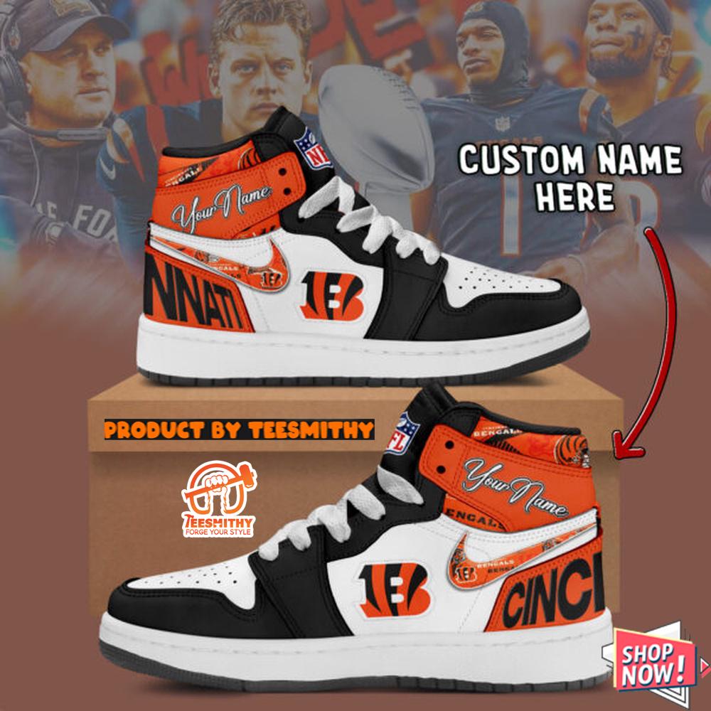 Cincinnati Bengals Air Jordan 1 Shoes