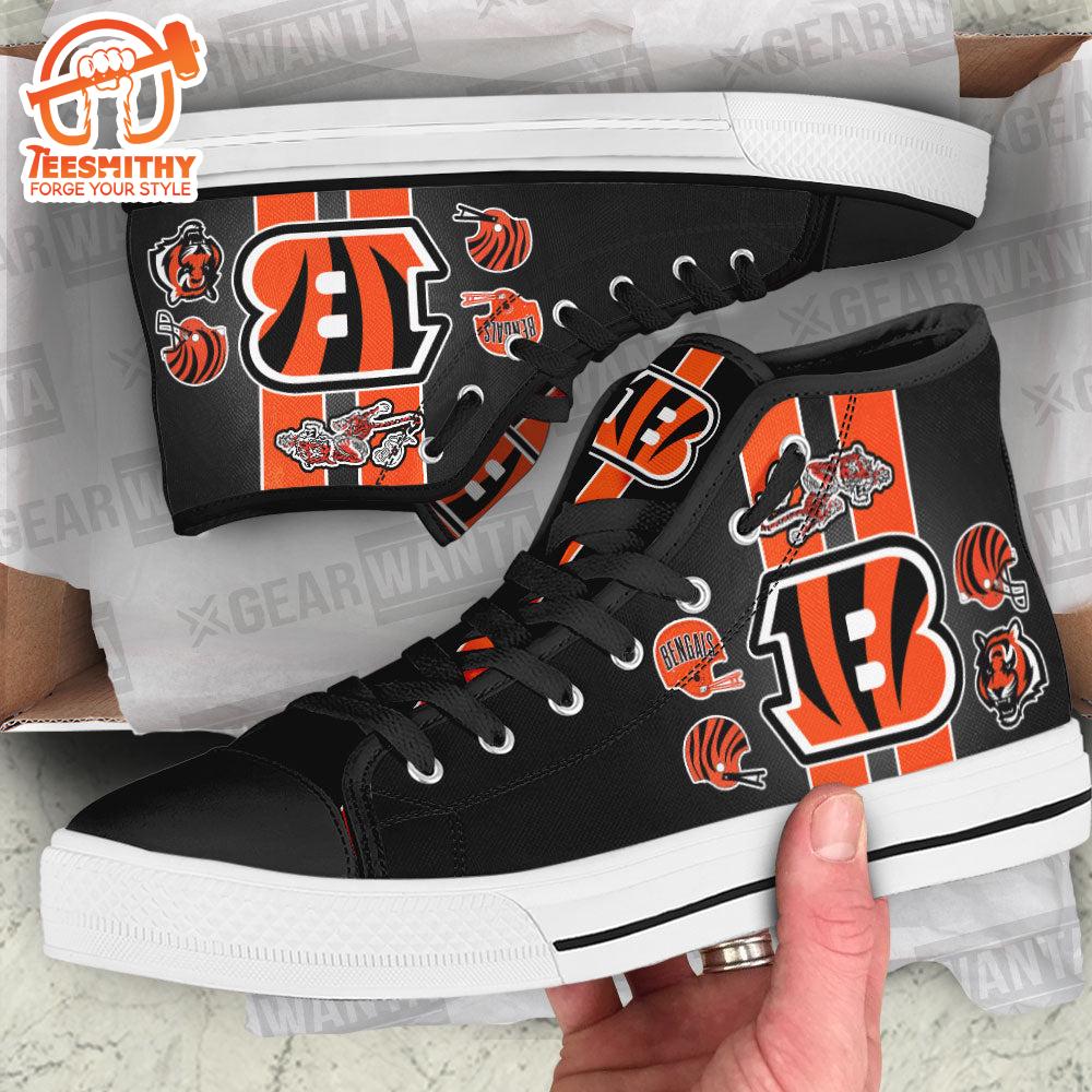 Cincinnati Bengals Custom High Top Shoes