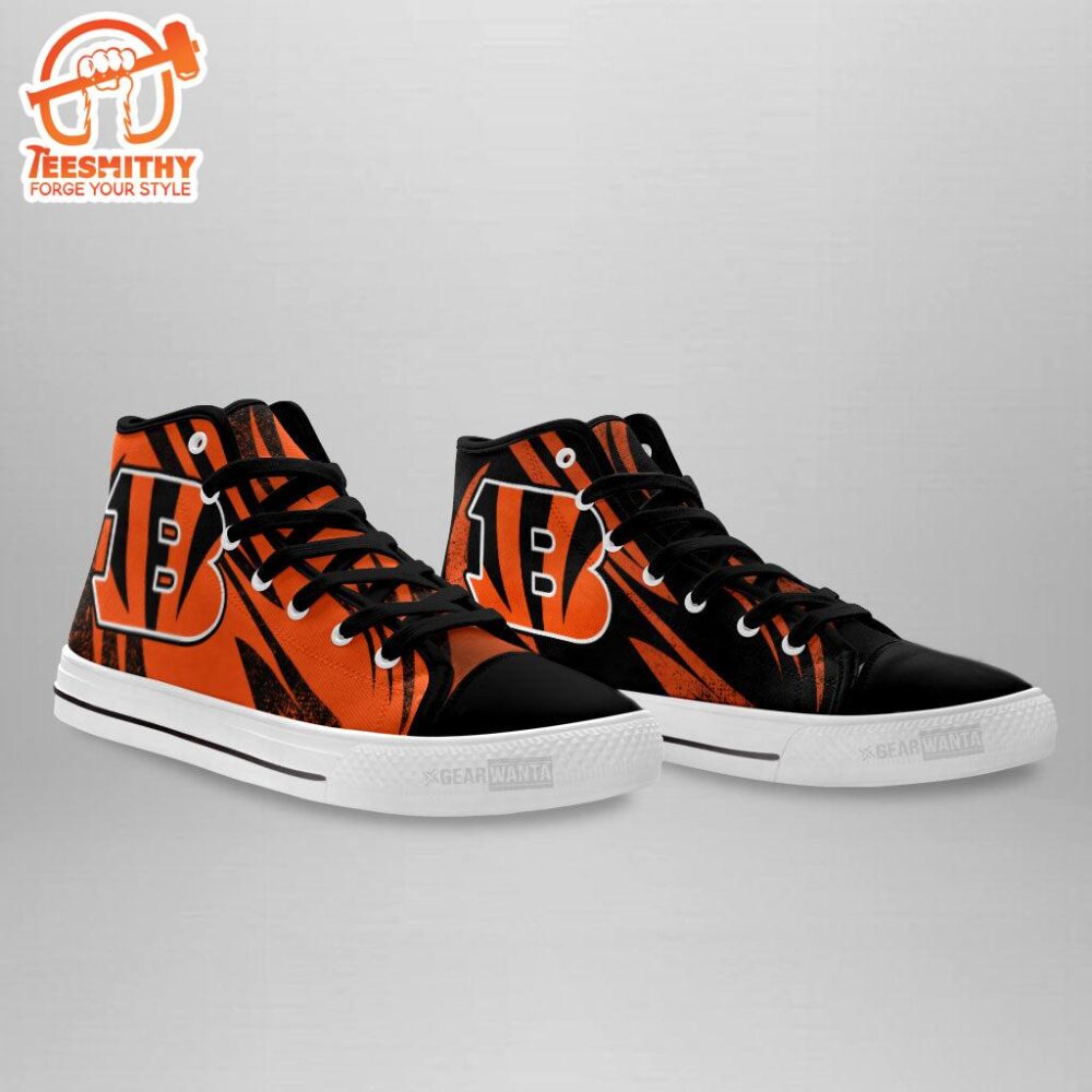 Cincinnati Bengals High Top Shoes Custom Mix Sneakers