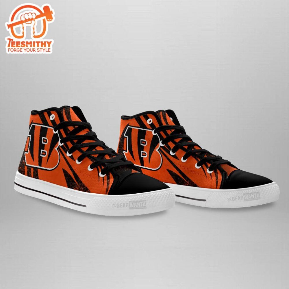 Cincinnati Bengals High Top Shoes Custom Sneakers Fan Gifts