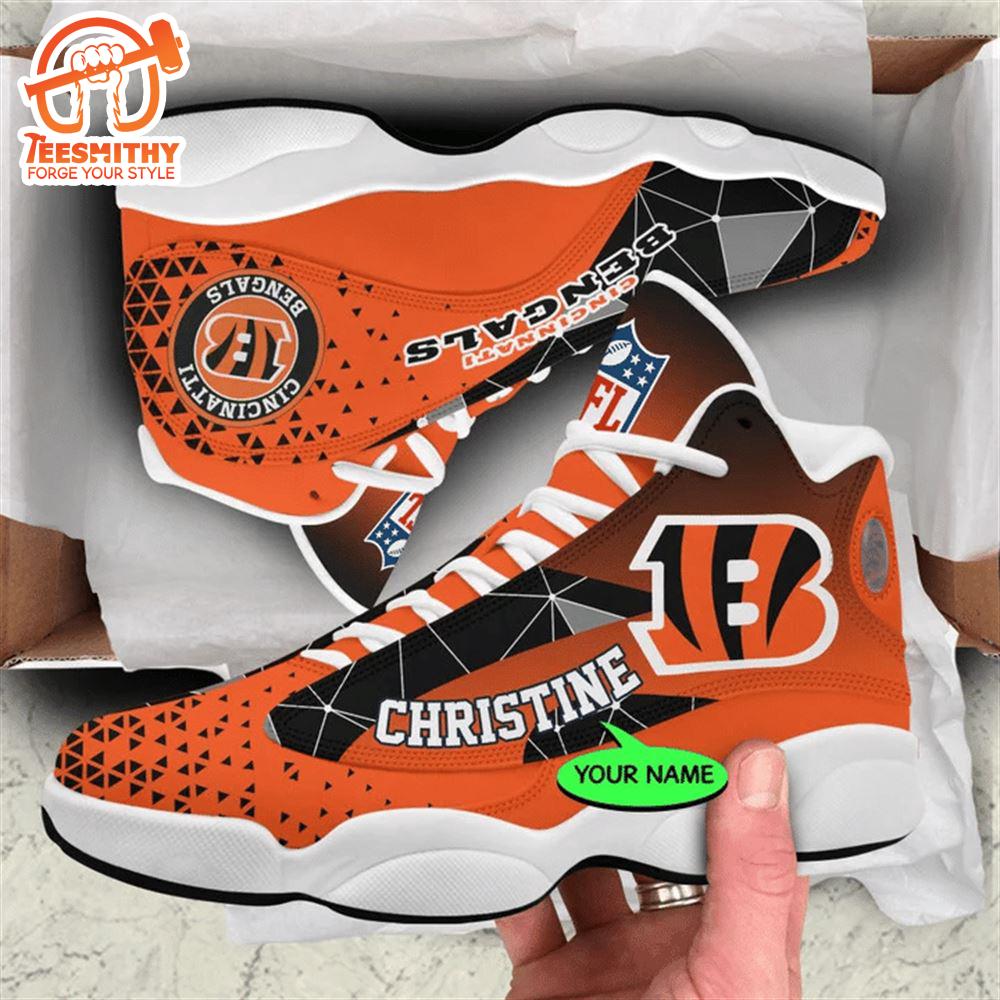 Cincinnati Bengals NFL Personalized Jordan 13 Shoes  Gift Christmas