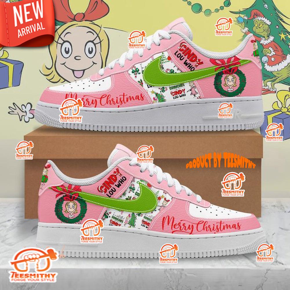 Cindy Lou Who Merry Christmas Limited Edition Air Force 1 Shoes