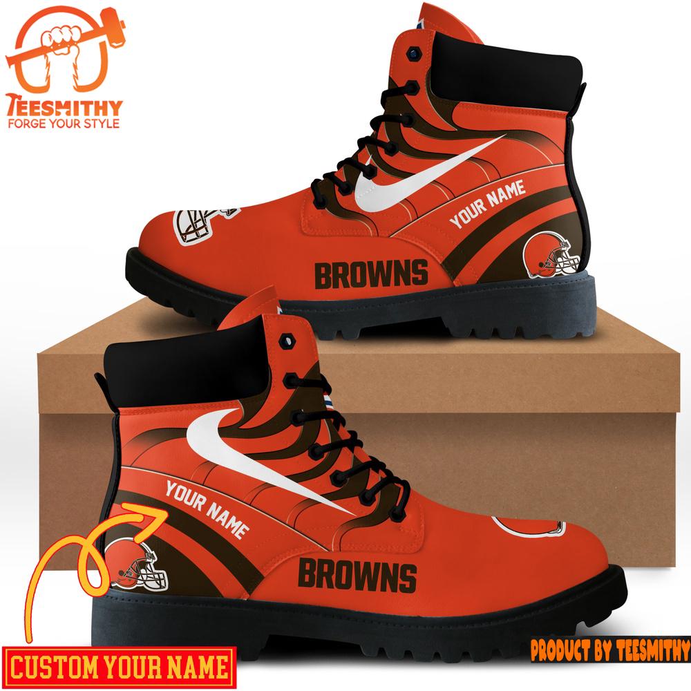 Cleveland Browns Custom Boots Shoes Idea Gift For Fan