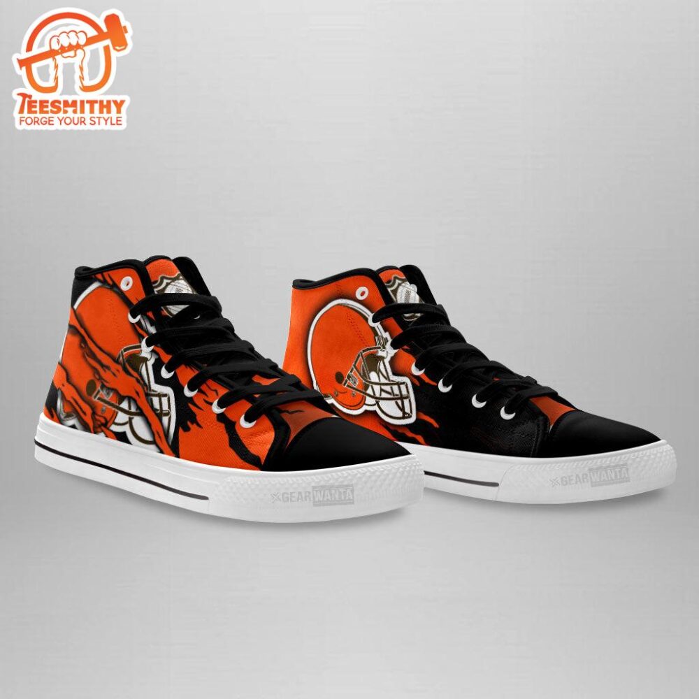 Cleveland Browns High Top Shoes Custom For Fans