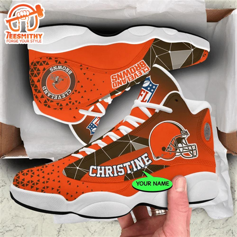 Cleveland Browns NFL Personalized Jordan 13 Shoes  Gift Christmas