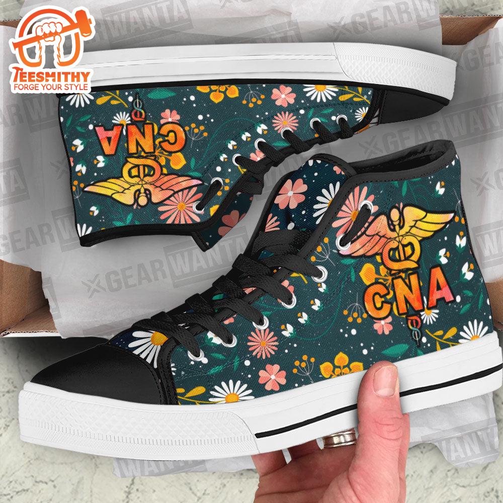 CNA Nurse High Top Shoes Custom