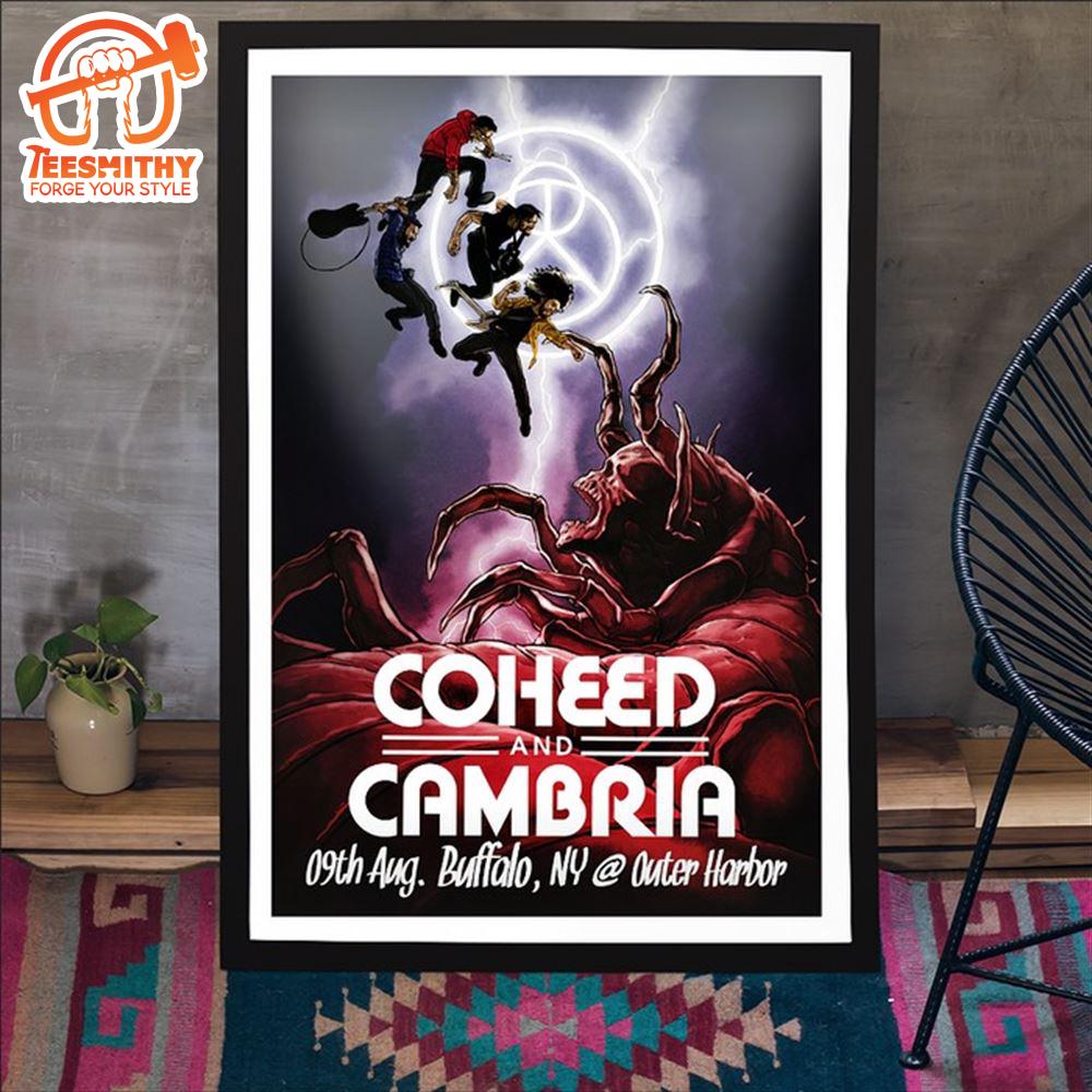 Coheed And Cambria Aug 9 2024 Outer Harbor Buffalo In Buffalo NY Poster Canvas