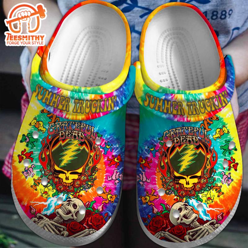 Colorful Design Grateful Dead Music Band Clogs For fans