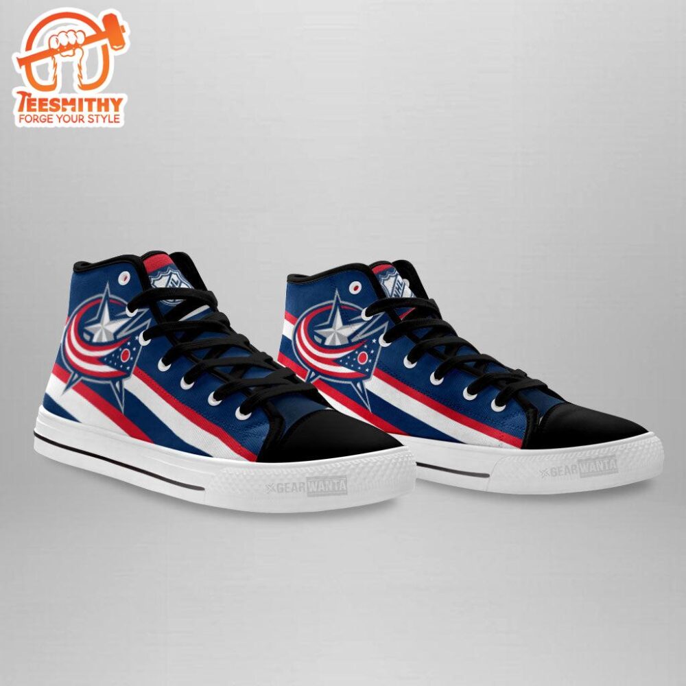 Columbus Blue Jackets High Top Shoes Custom Sneakers