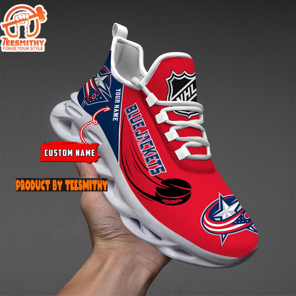 Columbus Blue Jackets Personalized NHL New Max Soul Shoes V1