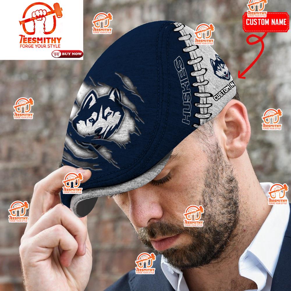 Connecticut Huskies NCAA Personalized Jeff Cap